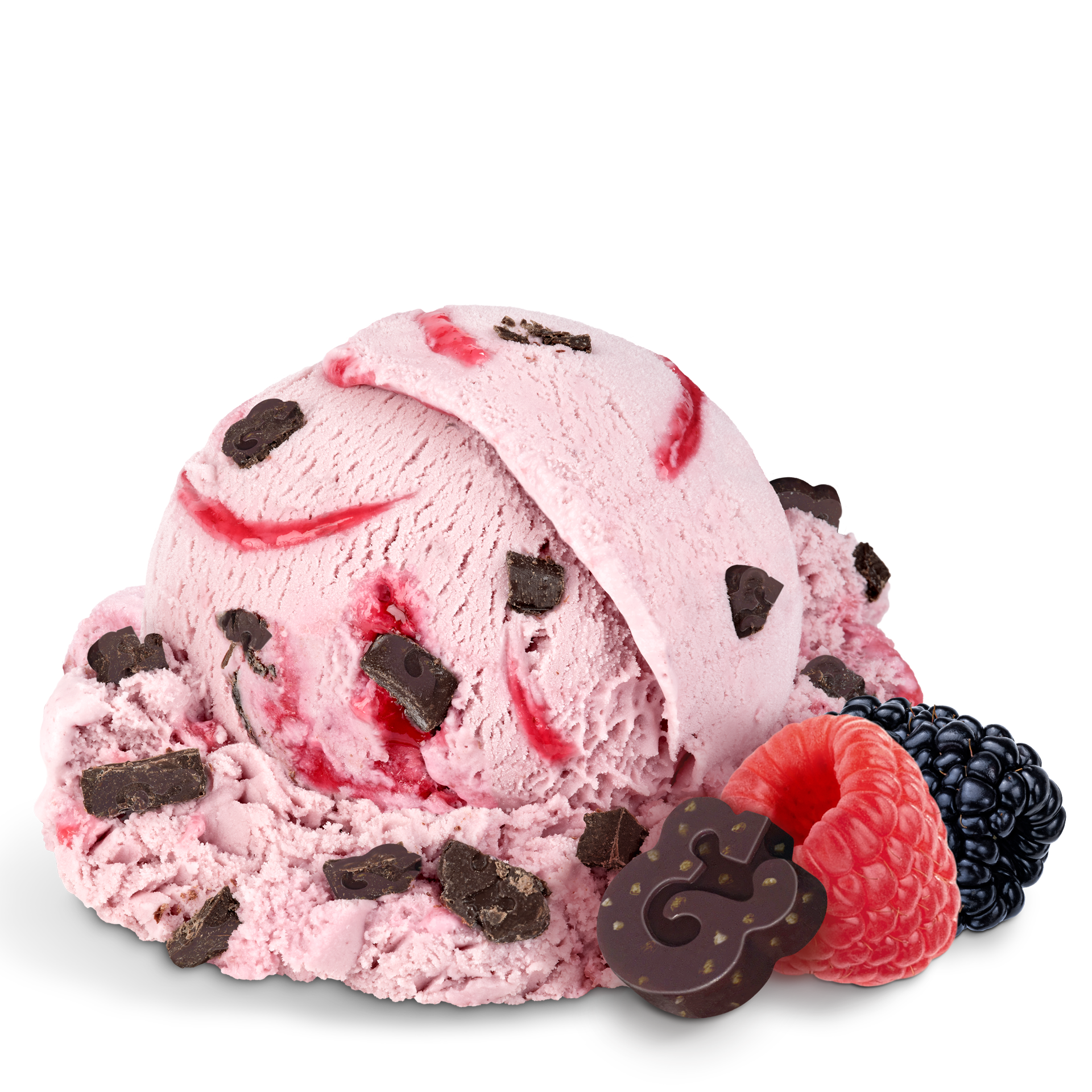 Scoop of Ice Cream with ingredients